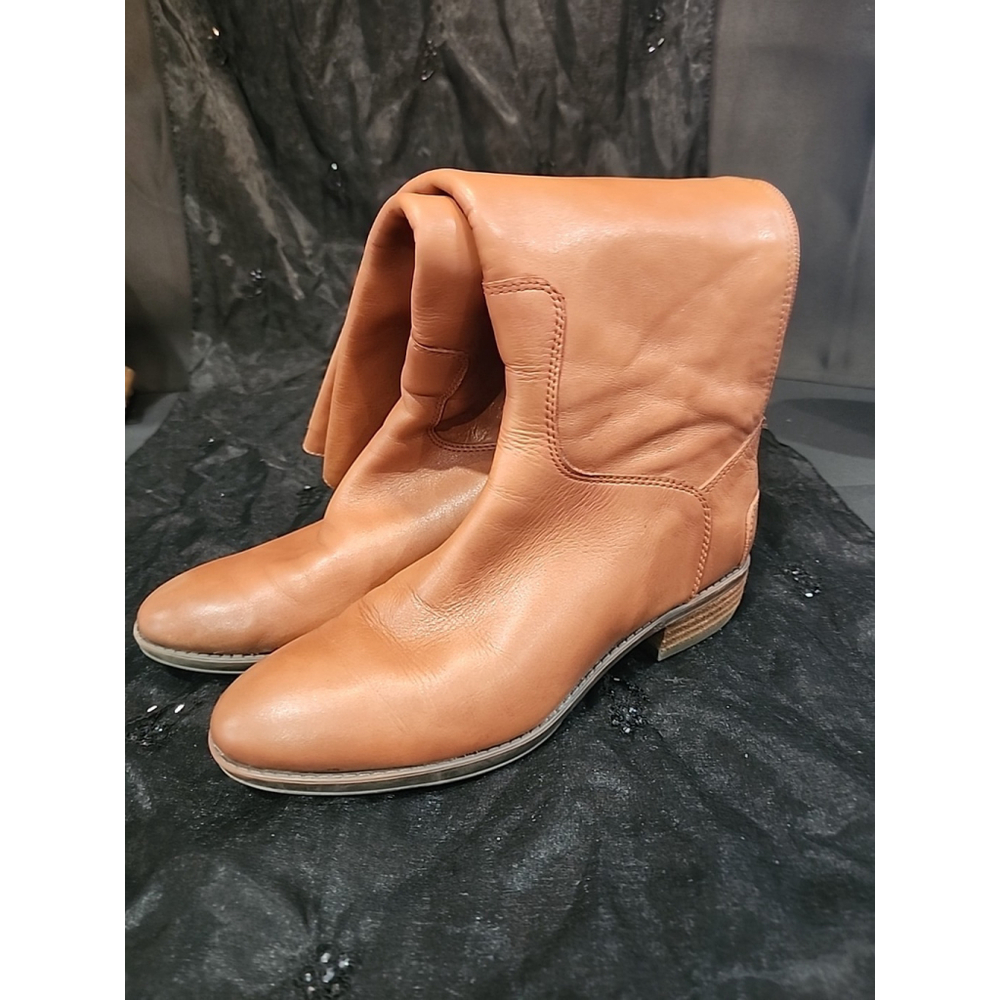 Sam Edelman Designer Penny Tall Brown Leather Knee High Riding Boots Size 6.5 - Picture 13 of 13